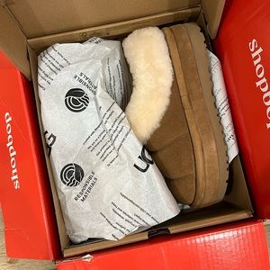 Brand new, never worn authentic Tazzlita Platform Uggs sz 10 In color Chestnut.